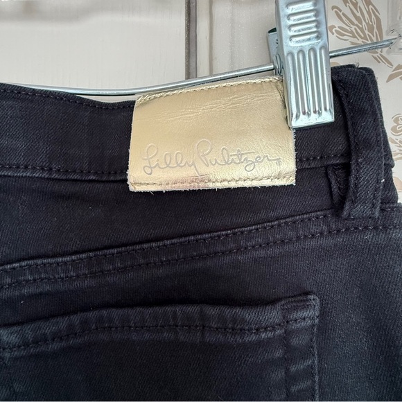 Lilly Pulitzer South Ocean Skinny Jeans Black Size 0 - Picture 5 of 6